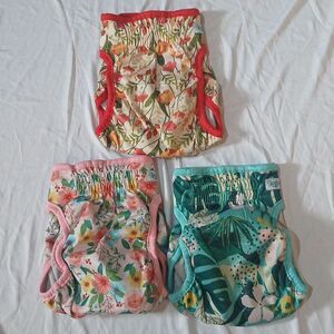 Leekalos Reusable Washable Dog Diapers Female (3 PACK) - Highly Absorbent Sz M